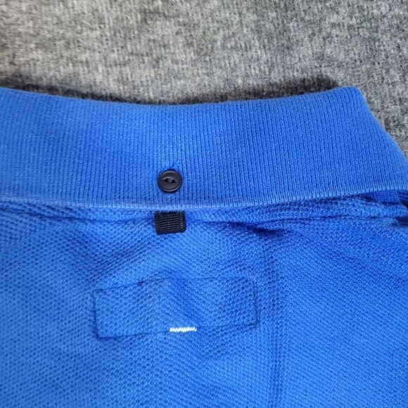 Rag & Bone Harvey Men's Shirt Size M Azzure Blue Pique Polo Short Sleeve Rare - Picture 7 of 13